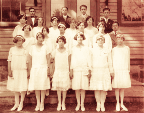 Bridgeboro Grammar School 1928 with A.Bell