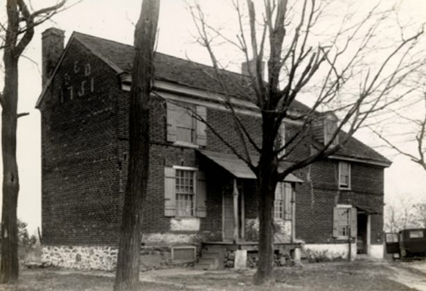 An Old House in Black and White Color