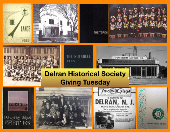 A Collage of Delran Historical Society Giving Tuesday