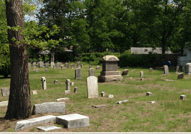 A Green Lawn Space With Tombstones Copy